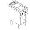 Cucina elettrica 2 piastre. Dim.cm. 40x90x85H. - Kw. 5.2