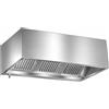 Ristotecno Cappa aspirante KUBICA con motore - prof. 90 cm - 200x90x45H - AISI 430