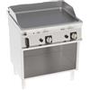 Fry Top a gas con piano LISCIO. Dim.cm. 80x70x85H. - Potenza termica 14 Kw.