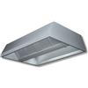 Ristotecno Cappa aspirante Snack centrale senza motore, prof. 150 cm - 150x180x45H - AISI 430