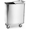 Ristotecno Tramoggia in acciaio inox, su ruote. Lt. 125
