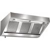Ristotecno Cappa d'aspirazione a parete mod. SNACK con motore ed illuminazione. Prof. 110 - 160x110x45H - AISI 430