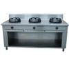 Cucina etnica WOK a 3 fuochi. Cm. 100x100x85H.