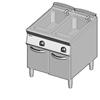 Cuocipasta ELETTRICO a 2 vasche d lt. 40+40. Dim.cm. 80x90x85H. - Potenza elettrica 18 Kw.