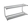 Ristotecno Pensile aperto scolapiatti - 2 ripiani - cm. 98x42x48H. - Portata 72 piatti