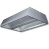 Ristotecno Cappa aspirante Snack centrale senza motore, prof. 130 cm - Dim.cm. 130x180x45H. - AISI 430
