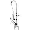 Ristotecno Gruppo doccia Sky + Biforo con canna a tubo e leva clinica attacco 3/4''