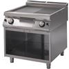 Fry Top a gas con piano di cottura ½ LISCIO ½ RIGATO. Dim.cm. 80x90x85H. - potenza termica 14 Kw.