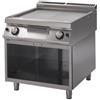 Fry Top a gas con piano di cottura RIGATO. Dim.cm. 80x90x85H. - potenza termica 14 Kw.