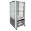 Espositore refrigerato 4 lati in vetro - 200 litri - temp. +2°+8°C