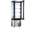 Espositore Vetrina refrigerata per pasticceria - Vetro curvo - Temp. +2/+8°C - Dim.cm. 68x68x175H