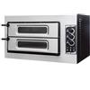 Forno Pizza elettrico 2 camere. Capacità 1+1 pizze Ø 45 cm. - Kw. 7.5 - Porta in Vetro