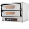 Forno Pizza elettrico 2 camere. Capacità 4 pizze Ø 30 cm. - Kw. 4.8 - Porta in Vetro
