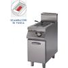 Friggitrice ad 1 vasca da lt. 13 a GAS. Dim.cm. 40x70x85H. - Potenza termica 12 Kw.