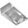Ristotecno Cappa d'aspirazione a parete senza motore con illuminazione a faretti. Prof. 110 - 200x110x45H - AISI 430