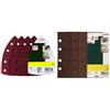 Bosch Set di Fogli Abrasivi per Levigatrice Palmare, Grana 40, 80, 120, 180, 25 Pezzi + Bosch 2607019495 25 Fogli Orbitale, 93 x 185, 8 Fori Grana 40-120