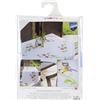 VERVACO Ricamo Punto Croce Kit Prestampato Tovaglie Uccellino E Viole del Pensiero Biancheria da Tavola Set Fai da Te Creativo 81 x 80 cm Kit Hobby Creativi Adulti Casa Decor Cross Stitch Embroidery