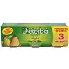 Dieterba Omogeneizzato Pera Alimento per l'Infanzia dal 4° mese, 3 x 80g