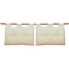 Vivere Zen Testiera letto in cotone - Loto matrimoniale (2 cuscini 90x45cm)