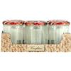 BSCA 519553 - Set di 6 barattoli per marmellata con coperchi Decorati, in Vetro, 385 ml