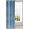 Eurofirany RIA Tenda Oscurante, Tenda con Occhielli - 1 pz, Tenda Extra Lunga, Elegante, Tinta Unita, Soggiorno, Camera da Letto, Densità 290 g/m², 140x250 cm, Azzurro