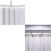 Sealskin Set combinato Easy Roll, pacchetto tutto in uno per appendere una tenda da doccia trasparente, cromato/trasparente, 180 x 200 cm