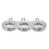 V-TAC VT-784RD 3604 PORTAFARETTO ORIENTABILE DA INCASSO PER 3 LAMPADINE GU10 E GU5.3