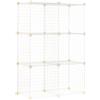 Amazon Basics Scaffalatura in filo, 1 unità (Sei cubi), Bianco, 37.08 D x 76.96 W x 113.79 H cm