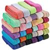 BENECREAT 34 PCS 15mm 34 Colori Fascia Elastica Nastro Elastico Pieghevole Brillante Corda Elastica in Nylon Fascia Elastica Alta Elastica per Cucito e Artigianato