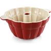 Tescoma 622204 Delicia Stampo Ciambella in Ceramica, Rosso/Beige, 28.5 cm