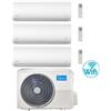 Midea Condizionatore Climatizzatore Midea Trial Split Inverter R-32 Wi-Fi Xtreme Pro 9000+9000+12000 BTU Con M3OA-27HFN8-Q