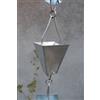 Catena Per Pioggia A Coppa Alluminio Per Grondaia ForHome® - Fluidibilità 3,5/5 - Kit Catena Completa - (11)