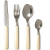 Excelsa Fashion Servizio 24 Posate, Acciaio Inossidabile, Crema