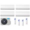 Midea Condizionatore Climatizzatore Midea Quadri Split Inverter R-32 Wi-Fi Xtreme Pro 9000+9000+9000+12000 BTU Con M4OE-28HFN8-Q