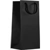 Shopper portabottiglie doppia in carta - 20 x 38 x 9 cm - maniglia ritorta in cotone personalizzate o neutre