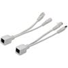 DIGITUS Cavo adattatore PoE passivo - Fast Ethernet - Cavo iniettore e splitter - Connettore maschio e femmina DC 5,5 mm