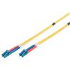 DIGITUS DK-2933-03 - Cavo In Fibra Ottica OS2 - 3 m - da LC a LC - Duplex - 1/10 Gbit/s - Cavo LAN In Fibra Ottica Monomodale SM - Tipo Di Fibra: 9/125 µ - Giallo (Yellow)