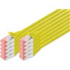 Digitus DK-1644-005-Y-10 Cavo FTP Cat 6 S/Alimentazione di Rete, LSZH, Rame, AWG 27/7 Giallo Gelb 0,5 m