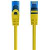 Ewent Cavo Ethernet di Rete Patch Cat.5e U/UTP trasmissione fino a 1Gigabit, 2 Connettori RJ45, Cavo in PVC, CCA, AWG 26/7. Ideale per trasmissione fibra ottica con regi Gigabit/LAN , 0.5m, Giallo