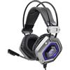 WHITE SHARK Cuffie White Shark Gaming USB con Microfono Lion Silver
