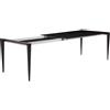 HORM tavolo allungabile rettangolare BOLERO con piano in Fenix nero - EFNNN108X131+80