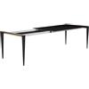 HORM tavolo allungabile rettangolare BOLERO con piano in Fenix nero - EFNRN108X131+80