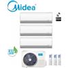 Midea Condizionatore Climatizzatore Midea Trial Split Inverter Breezeless+ R32 Wi-Fi 9000+9000+12000 Con M3OF-21HFN8-Q