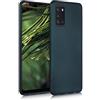 kwmobile Custodia Compatibile con Samsung Galaxy A31 Cover - Back Case Morbida - Protezione in Silicone TPU Effetto Metallizzato petrolio metallizzato