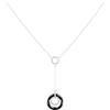 Ceranity - Collana Y in Argento 925 con Zirconia cubica, 45 cm, 1-72/0031-N, Ceramica, Zirconia cubica