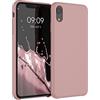 kwmobile Custodia Compatibile con Apple iPhone XR Cover - Back Case per Smartphone in Silicone TPU - Protezione Gommata - rosa invernale