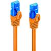 Ewent Cavo Ethernet di Rete Patch Cat.5e U/UTP trasmissione fino a 1Gigabit, 2 Connettori RJ45, Cavo in PVC, CCA, AWG 26/7. Ideale per trasmissione fibra ottica con regi Gigabit/LAN , 0.5m, Arancio