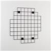 Griglia TP K01 espositore a muro con attacchi nero 90x90 cm