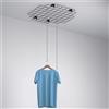 Griglia TP K05 espositore a soffitto nero con catene