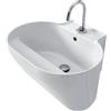 COLAVENE - TINO lavabo profondo in ceramica 60X50 h30 senza foro - LATN6050